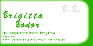 brigitta bodor business card